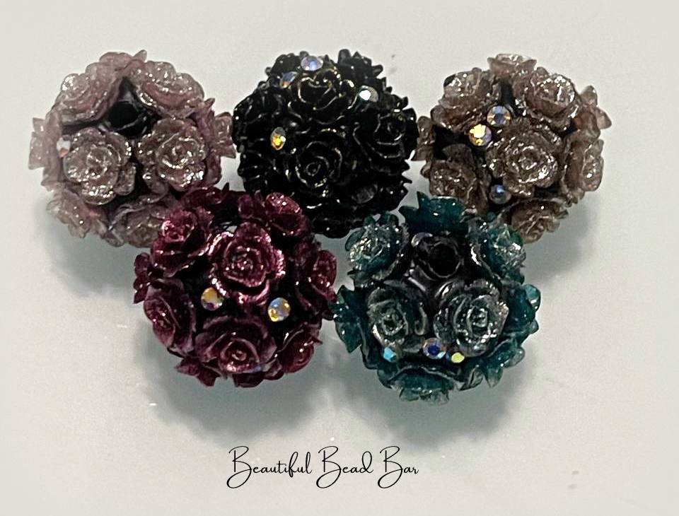 20mm Flower Beads 5 pack