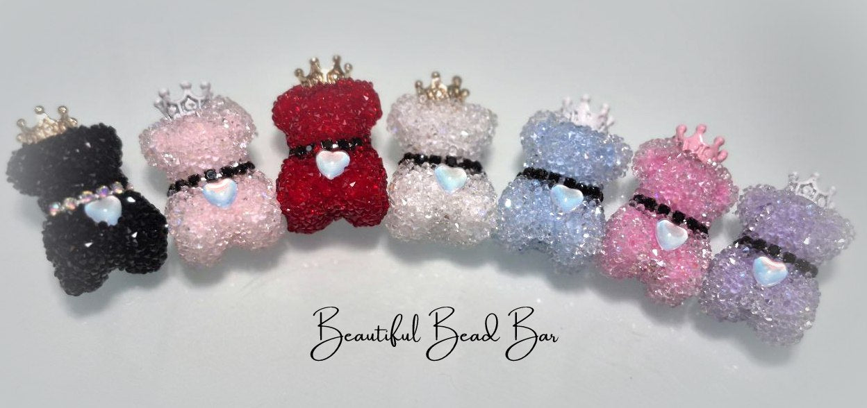Sugar Bears with Crown and Heart Gem 5 pack