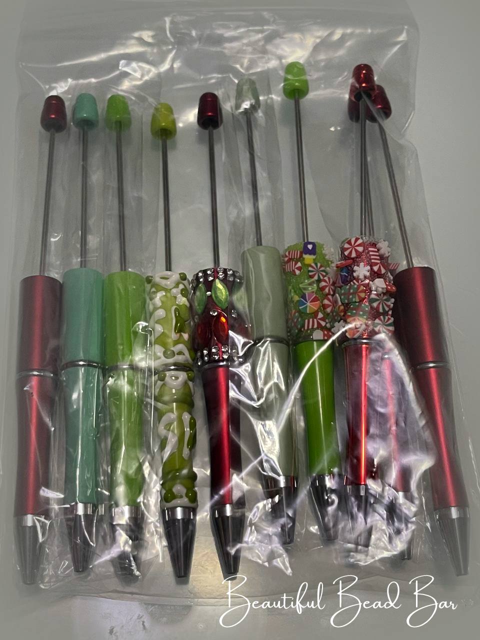 Set of 10 Beadable Pens
