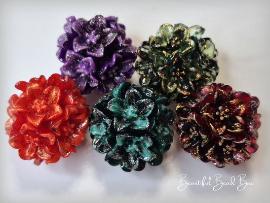 20mm Soft Flower Beads 5 pack