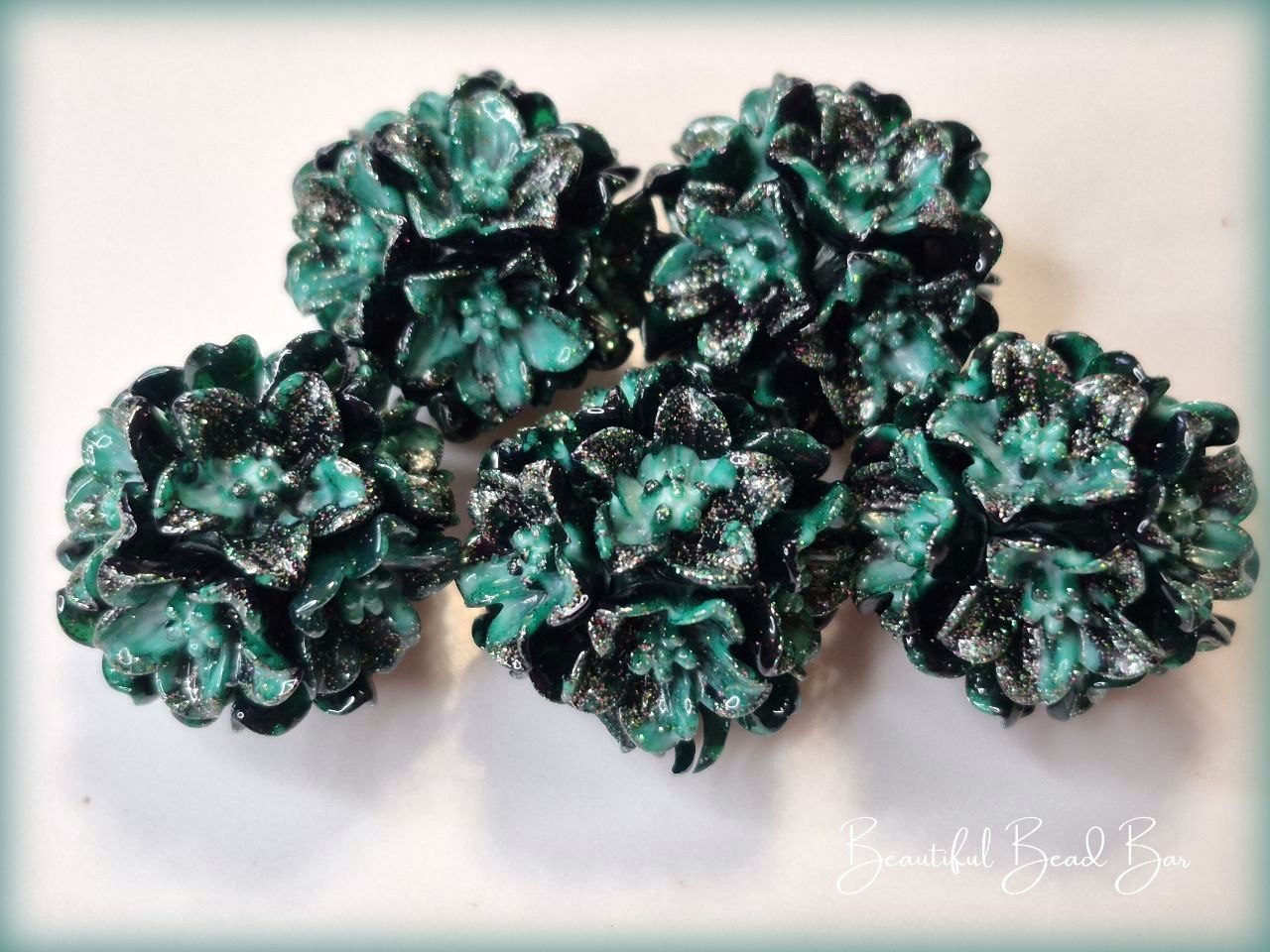20mm Soft Flower Beads 5 pack